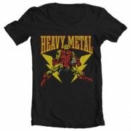 Iron Man Likes Heavy Metal Wide Neck Tee, Wide Neck T-Shirt