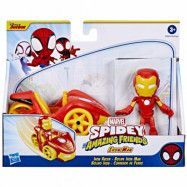 Spidey Amazing Friends Fordon & Figur Iron Man Iron Racer