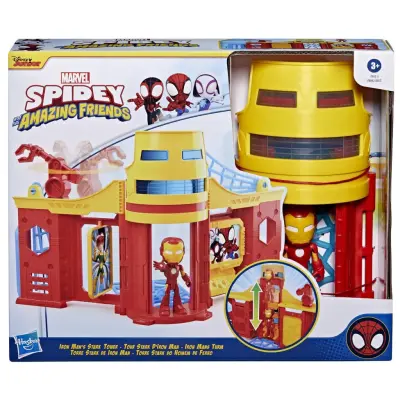 Spidey Amazing Friends Iron Mans Stark Tower Lekset - Spidey and His Amazing Friends -  Leksaksaffären