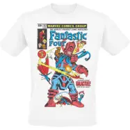 Fantastic Four - Marvel T-shirt - First Comic Cover - S XXL - för Herr - vit