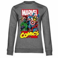 Marvel Comics Heroes Girly Sweatshirt, Sweatshirt