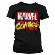 Marvel Comics Retro Logo Girly T-Shirt, T-Shirt
