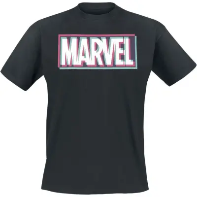Marvel - Disney T-shirt - Glitch Logo - S XXL - för Herr - svart
