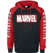 Marvel Luvtröja - Logos - S XXL - för Herr - svart/röd