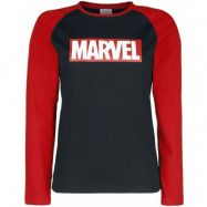 Marvel - Marvel Sweatshirt - Barn - Marvel Logo - 116 - för barn - svart/röd