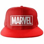 Marvel Red Logo Snapback Cap, Accessories
