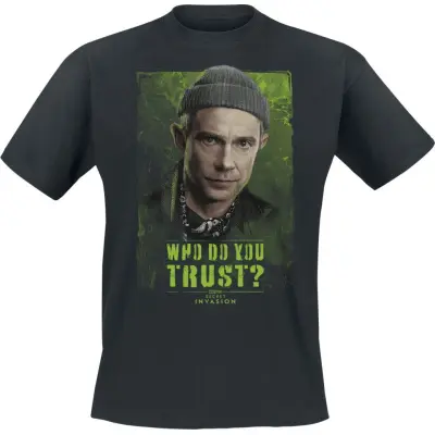 Secret Invasion - Marvel T-shirt - Who Do You Trust? Everett - S XXL - för Herr - svart
