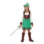 Robin Hood Flicka Barn Maskeraddräkt - Small