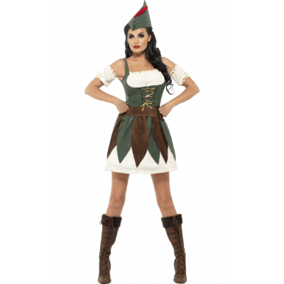 Sexig Robin Hood Maskeraddräkt Dam XS