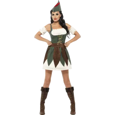 Sexig Robin Hood Maskeraddräkt Dam XS