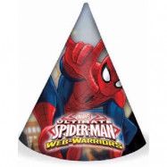 6 stk Partyhattar - Ultimate Spider-Man