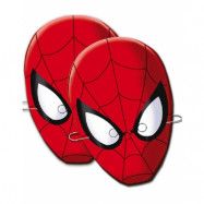 6 stk Spider-Man Pappmasker