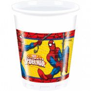 8 stk Plastmuggar 200 ml - Ultimate Spider-Man