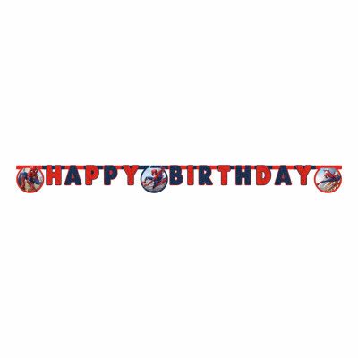 Bokstavsgirlang Happy Birthday Spider-Man