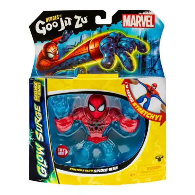 Goo Jit Zu Marvel Glow Surge Spiderman - Goo Jit Zu -  Leksaksaffären
