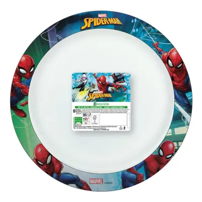 Papperstallrikar Spiderman FSC - 8-pack