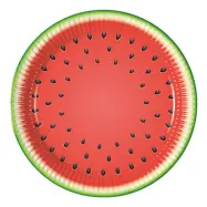 Papperstallrikar Vattenmelon