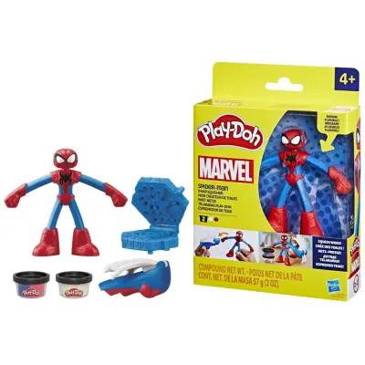 Play-Doh Marvel Spiderman med lera - Play-Doh -  Leksaksaffären