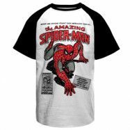 Spider-Man Comic Book Baseball T-Shirt, T-Shirt