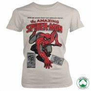 Spider-Man Comic Book Organic Girly T-Shirt, T-Shirt