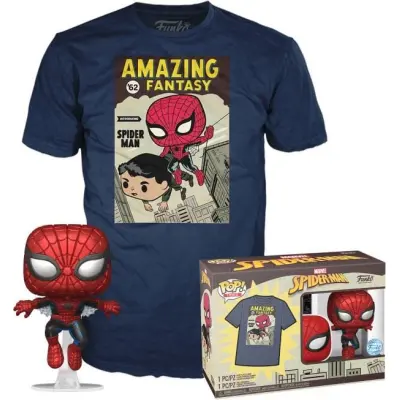 Spider-Man Comic Cover Pop & T-shirt vinylfigur 593 - Funko Pop! - Funko Shop Europe