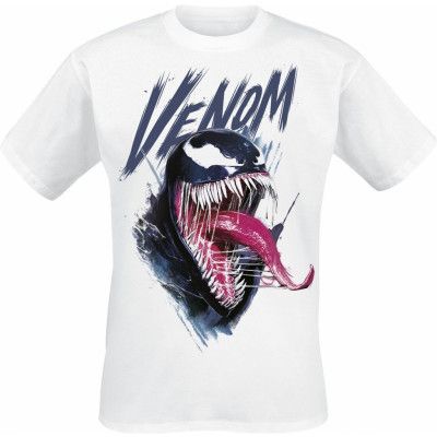 Spider-Man - gaming T-shirt - Marvel Games - Spider-Man 2 - Venom Scratched - S 4XL - för Herr - vit