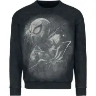 Spider-Man - Marvel Sweatshirt - Big Spider-Man - Oversized - S XXL - för Herr - svart