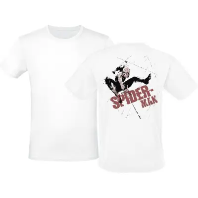 Spider-Man - Marvel T-shirt - Brush Off - S XXL - för Herr - vit