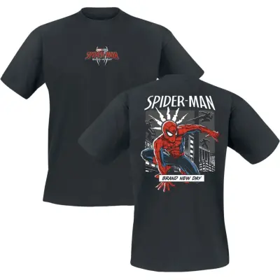 Spider-Man - Marvel T-shirt - Comic Spider - S XXL - för Herr - svart