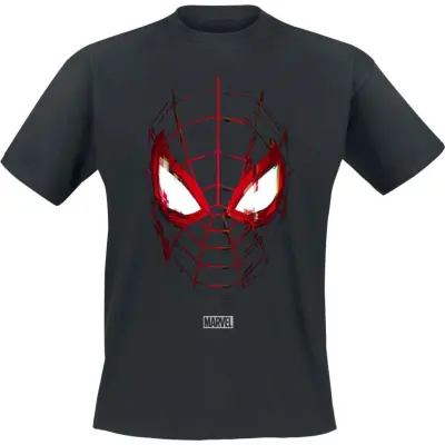 Spider-Man - Marvel T-shirt - Glitched Mask - S XXL - för  svart