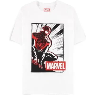 Spider-Man - Marvel T-shirt - Marvel Logo - S XXL - för Herr - vit