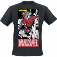 Spider-Man - Marvel T-shirt - Panel Art - S 5XL - för Herr - svart