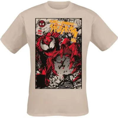 Spider-Man - Marvel T-shirt - Planet Of The Symbiotes Cover - S XXL - för Herr - naturfärgad