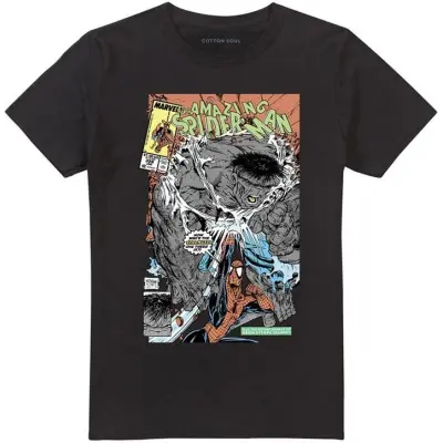 Spider-Man - Marvel T-shirt - Spider-Man & Hulk Cover - S XXL - för Herr - svart