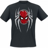 Spider-Man - Marvel T-shirt - Spider Mask - S XXL - för Herr - svart