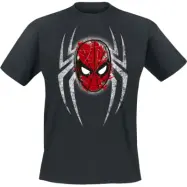 Spider-Man - Marvel T-shirt - Spider Mask - S XXL - för Herr - svart