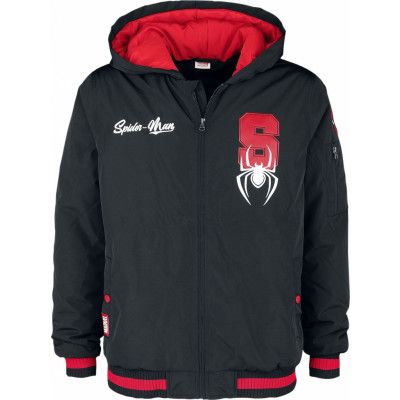 Spider-Man - Marvel Vinterjacka - Spider-Logo - L XXL - för Herr - svart