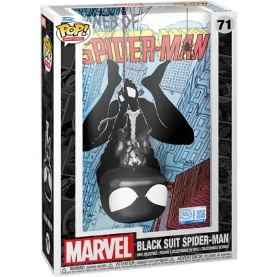 Spider-Man - Web Of Spider-Man - Black Suit Spider-Man (Comic Cover) Vinyl Figur 71 - Funko Pop! - Funko Shop Europe