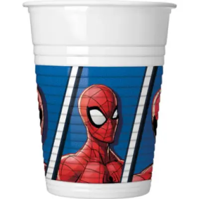 Spindelmannen Crime Fighter Plastmugg 8-pack