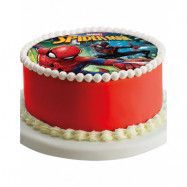 Tårtbild med Marvel Spider-Man motiv.