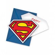 6 stk Superman Inbjudningskort - DC Comics