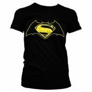 Batman Vs Superman Logo Girly Tee, Girly Tee