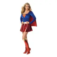 Supergirl Deluxe Maskeraddräkt - Large