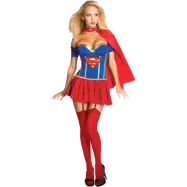 Supergirl Korsett Maskeraddräkt S