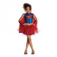 Supergirl med Kjol Barn Maskeraddräkt