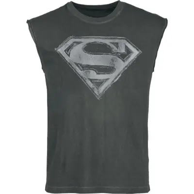 Superman - DC Comics Linnen - Logo - S 3XL - för Herr - svart