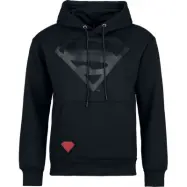Superman - DC Comics Luvtröja - Heat Logo - Black On Black - S XXL - för Herr - svart