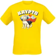 Superman - DC Comics T-shirt - 2025 - Krypto The Superdog - S XXL - för Herr - gul