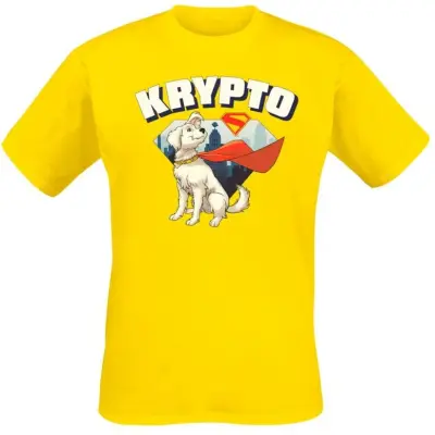 Superman - DC Comics T-shirt - 2025 - Krypto The Superdog - S XXL - för Herr - gul