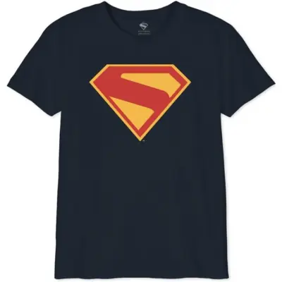 Superman - DC Comics T-shirt - Kids - Logo - 2025 - S XL - för barn - marinblå